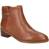 Bella Vita Womens Zipper Faux Leather Ankle Boots In Multi