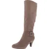 Bella Vita Womens Zipper Faux Suede Knee-high Boots In Multi