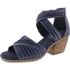 Bella Vita Womens Zipper Gladiator Sandals In Navy