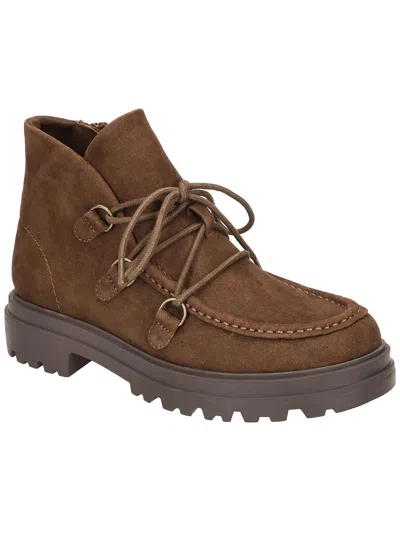 Bella Vita Xandy Womens Adjustable Suede Ankle Boots In Multi
