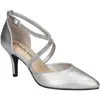 Bella Vita Zabella Pointed Toe Pump In Silver