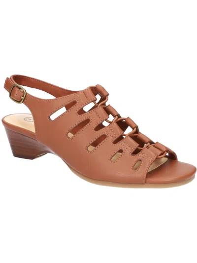 Bella Vita Zamira Womens Leather Ankle Strap Strappy Sandals In Brown