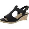 Bella Vita Zayla Womens Strappy Manmade Espadrilles In Black