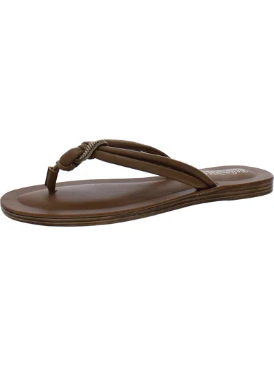 Bella Vita Zev-italy Womens Faux Leather Flip-flops In Multi