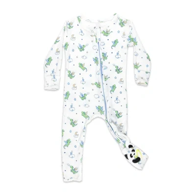 Bellabu Bear Kids'  Baby Dragon Convertible Footie In White