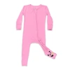 Bellabu Bear Kids'  Baby Dusty Rose Convertible Footie In Pink