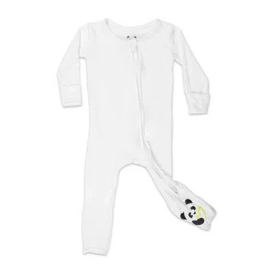 Bellabu Bear Kids'  Baby Dusty Rose Convertible Footie In White