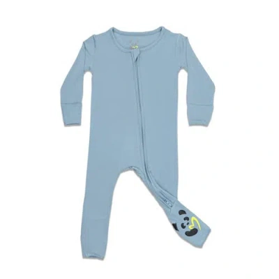 Bellabu Bear Kids'  Baby Dusty Rose Convertible Footie In Blue