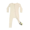 Bellabu Bear Baby Dusty Rose Convertible Footie In Oat
