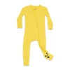 Bellabu Bear Kids'  Baby Dusty Rose Convertible Footie In Yellow