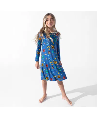 Bellabu Bear Kids' Baby Girls House Pride Long Sleeve Dress In Blue