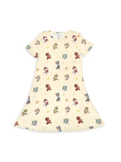 Bellabu Bear Baby Girl's, Little Girl's & Girl's Bunny Workshop Short-sleeve Dress In Light Beige
