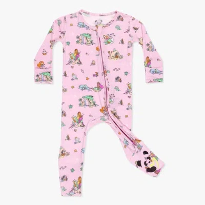 Bellabu Bear Kids'  Baby Mermaid Lagoon Convertible Footie In Pink