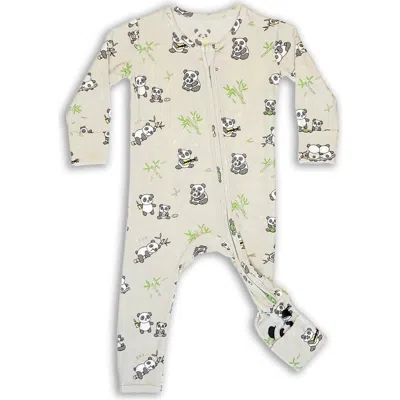 Bellabu Bear Kids'  Baby Panda Convertible Footie In White