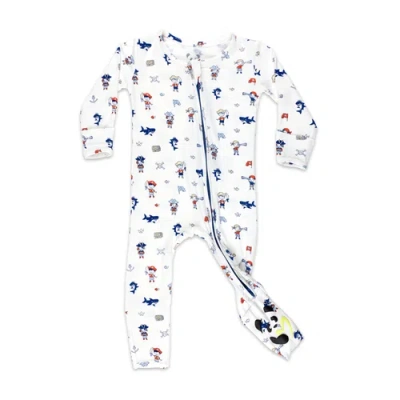Bellabu Bear Kids'  Baby Pirate Convertible Footie In White
