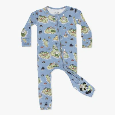 Bellabu Bear Kids'  Baby Pirate Cove Convertible Footie In Blue