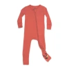 Bellabu Bear Kids'  Baby Terracotta Convertible Footie In Red