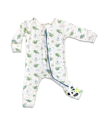 Bellabu Bear Baby Unisex Baby Milk And Cookies Blue Convertible Footie In Baby Boys Dragon