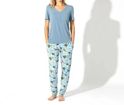 Bellabu Bear Bamboo Pajama Set In Teenage Mutant Ninja Turtles In Multi