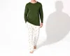 Bellabu Bear Bamboo Pajama Set In Vintage Holiday In Multi