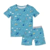 Bellabu Bear Dragon Dreams Kids 2-piece Short Sleeve & Shorts Pajama Set In Dragon Dreams