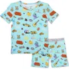 Bellabu Bear Friends Kids 2-piece Short Sleeve & Shorts Pajama Set In Friends