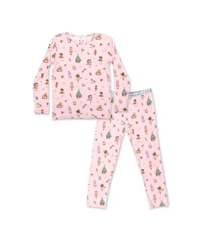 Bellabu Bear Kids' Girls Girls Nutcracker Pink Set Of 2 Piece Pajamas