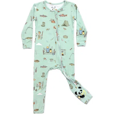 Bellabu Bear Babies'  Gone Fishing Convertible Footie Pajamas