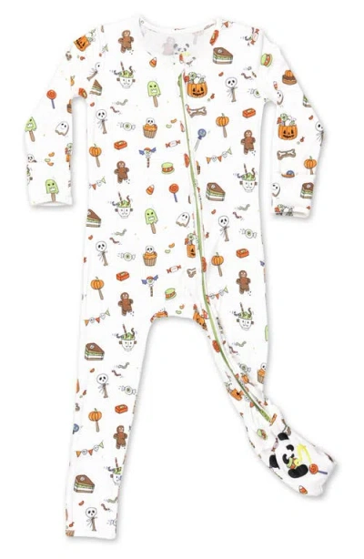Bellabu Bear Babies'  Halloween Candy Convertible Footie Pajamas In Halloween Treats