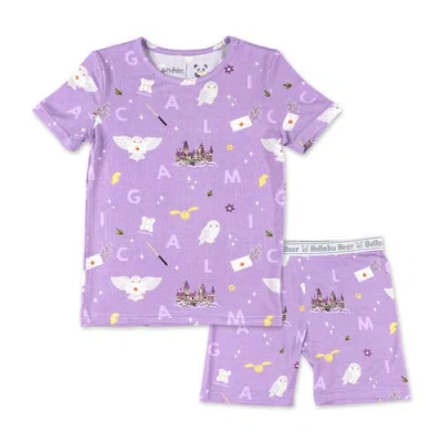 BELLABU BEAR BELLABU BEAR HEDWIG'S MAGICAL MAIL KIDS 2-PIECE SHORT SLEEVE & SHORTS PAJAMA SET
