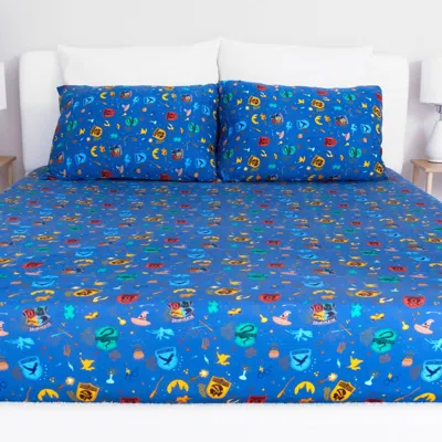 Bellabu Bear House Pride Bamboo Twin Sheet Set In Blue