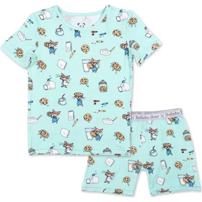 Bellabu Bear If You Give A Mouse A Cookie Kids 2-piece Short Sleeve & Shorts Pajama Set