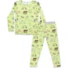 Bellabu Bear Kids' Farm Animals Set Of 2 Piece Pajamas In Farm Animals