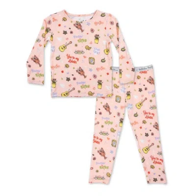 Bellabu Bear Kids' Friends You're My Lobster Set Of 2 Piece Pajamas In Pink
