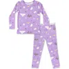 Bellabu Bear Unisex Kids' Hedwig's Magical Mail Set Of 2 Piece Pajamas In Purple