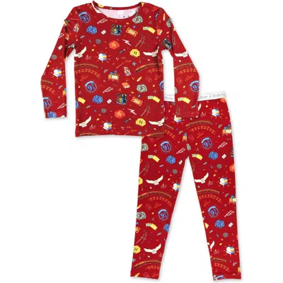 BELLABU BEAR BELLABU BEAR KIDS' HOGWARTS EXPRESS SET OF 2 PIECE PAJAMAS