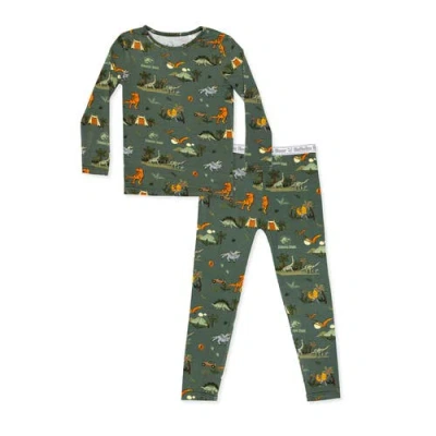 BELLABU BEAR BELLABU BEAR KIDS' JURASSIC PARK SAFARI SET OF 2 PIECE PAJAMAS