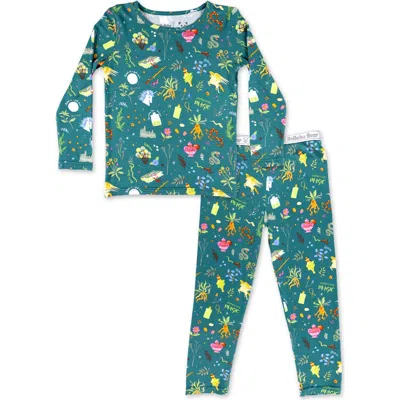 Bellabu Bear Kids' Mandrakes Potions & Herbs Set Of 2 Piece Pajamas In Blue