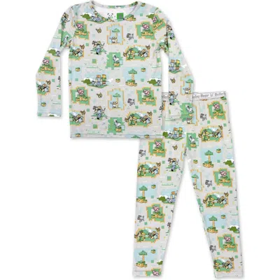 Bellabu Bear Kids' Minecraft Overworld Dreams Set Of 2 Piece Pajamas In Multi