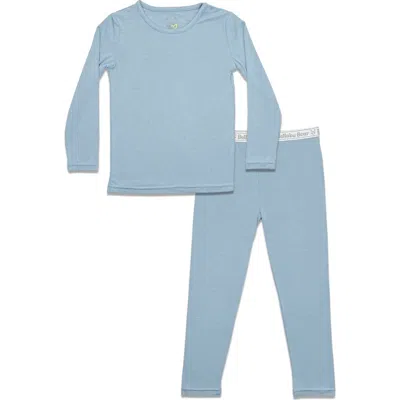 Bellabu Bear Kids' Oasis Teal Set Of 2 Piece Pajamas In Blue