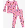 Bellabu Bear Kids' Paw Patrol Varsity Pink Set Of 2 Piece Pajamas In Pink