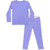 Bellabu Bear Kids' Poppin Purple Set Of 2 Piece Pajamas In Poppin Purple