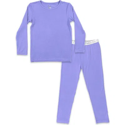 Bellabu Bear Kids' Poppin Purple Set Of 2 Piece Pajamas
