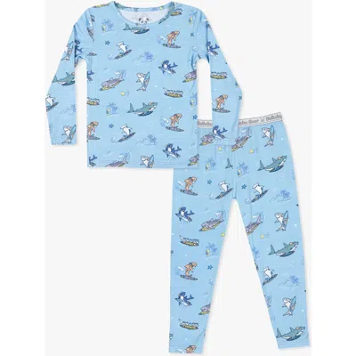 BELLABU BEAR BELLABU BEAR KIDS' SHARK SCHOOL SET OF 2 PIECE PAJAMAS