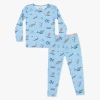 Bellabu Bear Kids' Shark School Set Of 2 Piece Pajamas In Multi