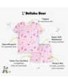 Bellabu Bear Unisex Happee Birthdae Harry Kids 2-piece Short Sleeve & Shorts Pajama Set In Pink