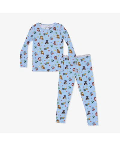 Bellabu Bear Kids Unisex Kids' Paw Patrol: Varsity Blue Set Of 2 Piece Pajamas