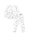 Bellabu Bear Kids Unisex Kids Winter Forest Animals Set Of 2 Piece Pajamas In Winter Forest Animals