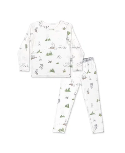Bellabu Bear Kids Unisex Kids Winter Forest Animals Set Of 2 Piece Pajamas
