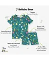 Bellabu Bear Kids Unisex Mandrakes Potions & Herbs 2-piece Short Sleeve & Shorts Pajama Set In Green